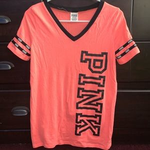 PINK V-neck tee ‼️WHITE TEE SOLD‼️